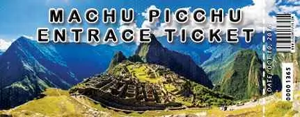 machu picchu ticket